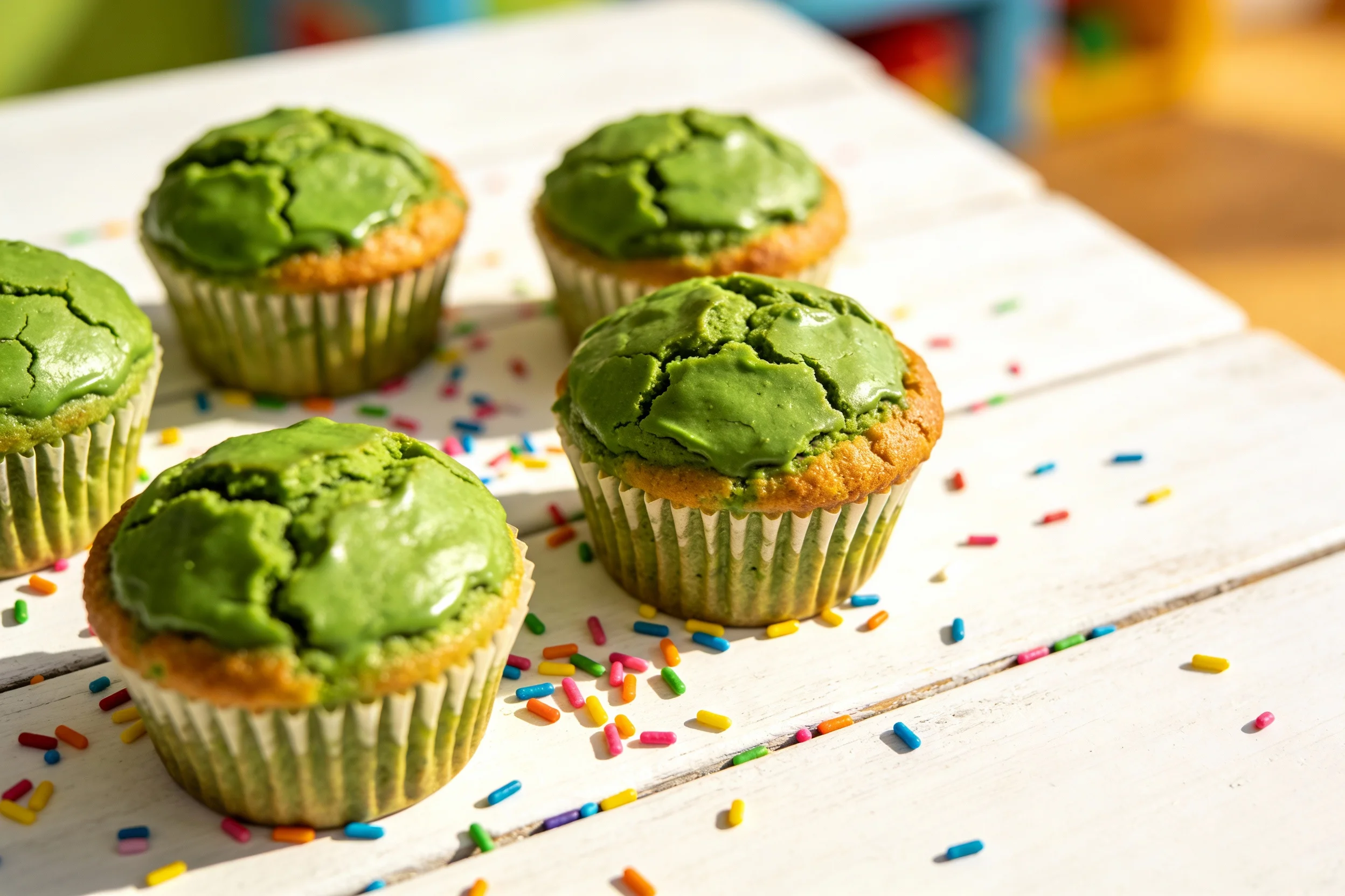 Perfectly baked Hulk Muffins