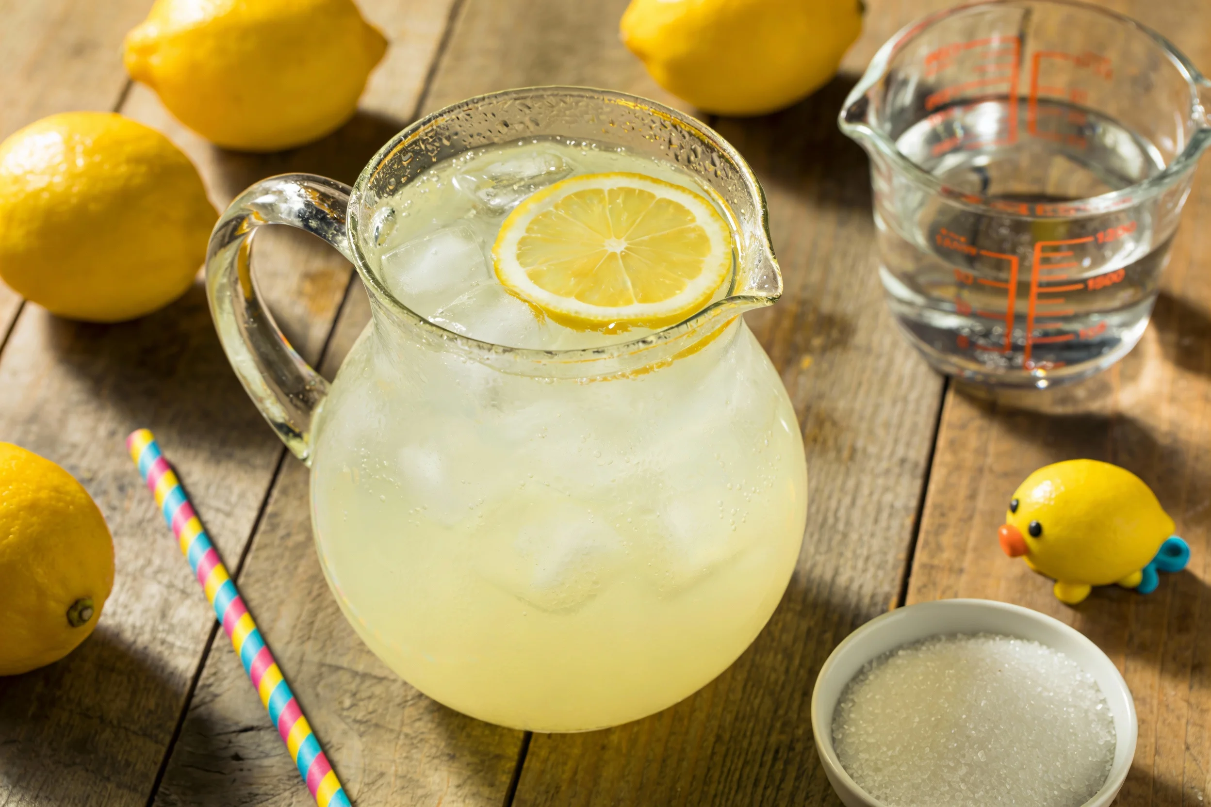 Diagram showing ratios of lemonade ingredients