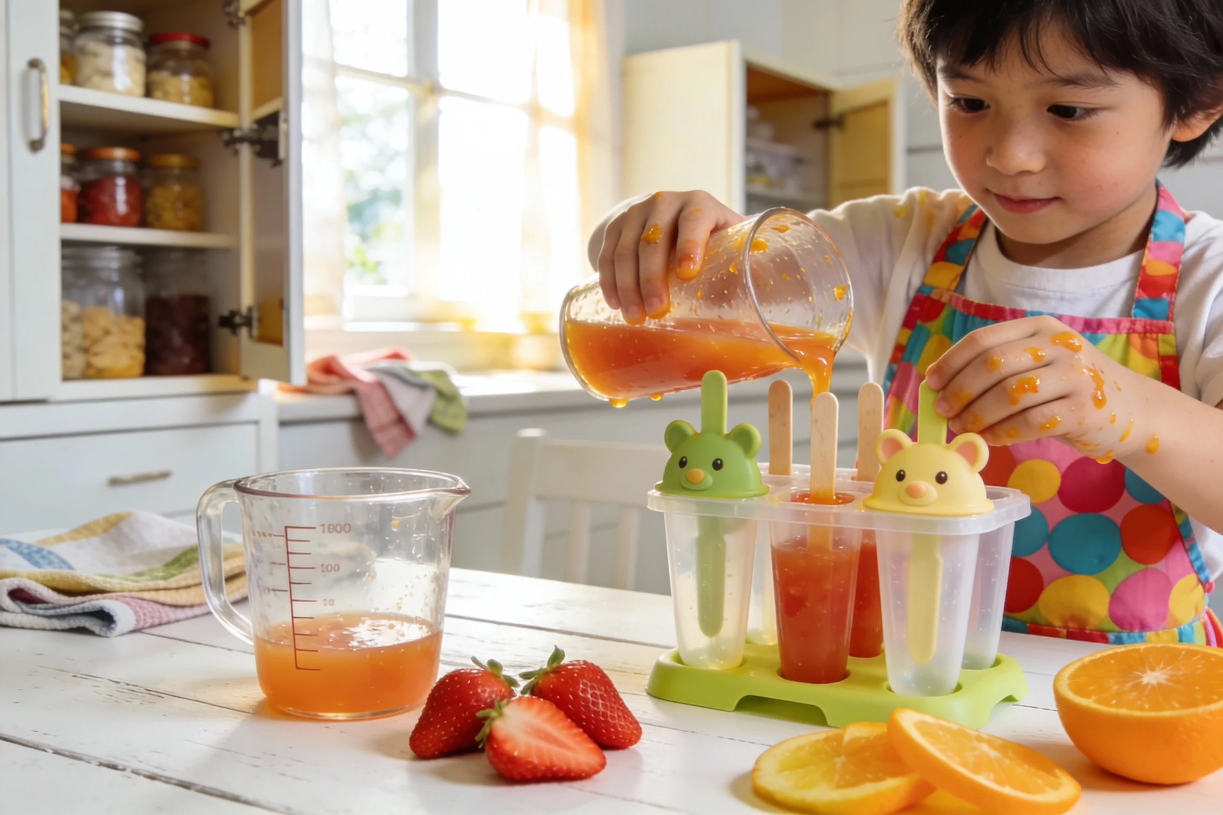 Steps for making popsicles