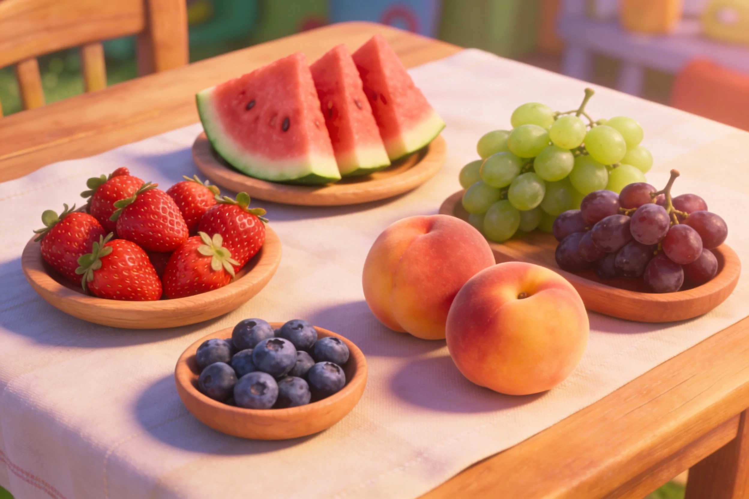 Various seasonal fruits